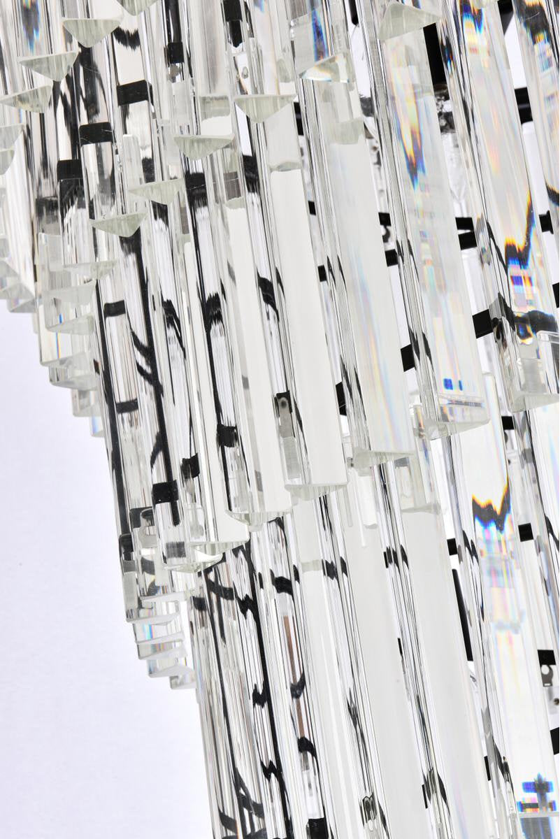Elegant Lighting Sydney 30" Spiral Crystal Chandelier