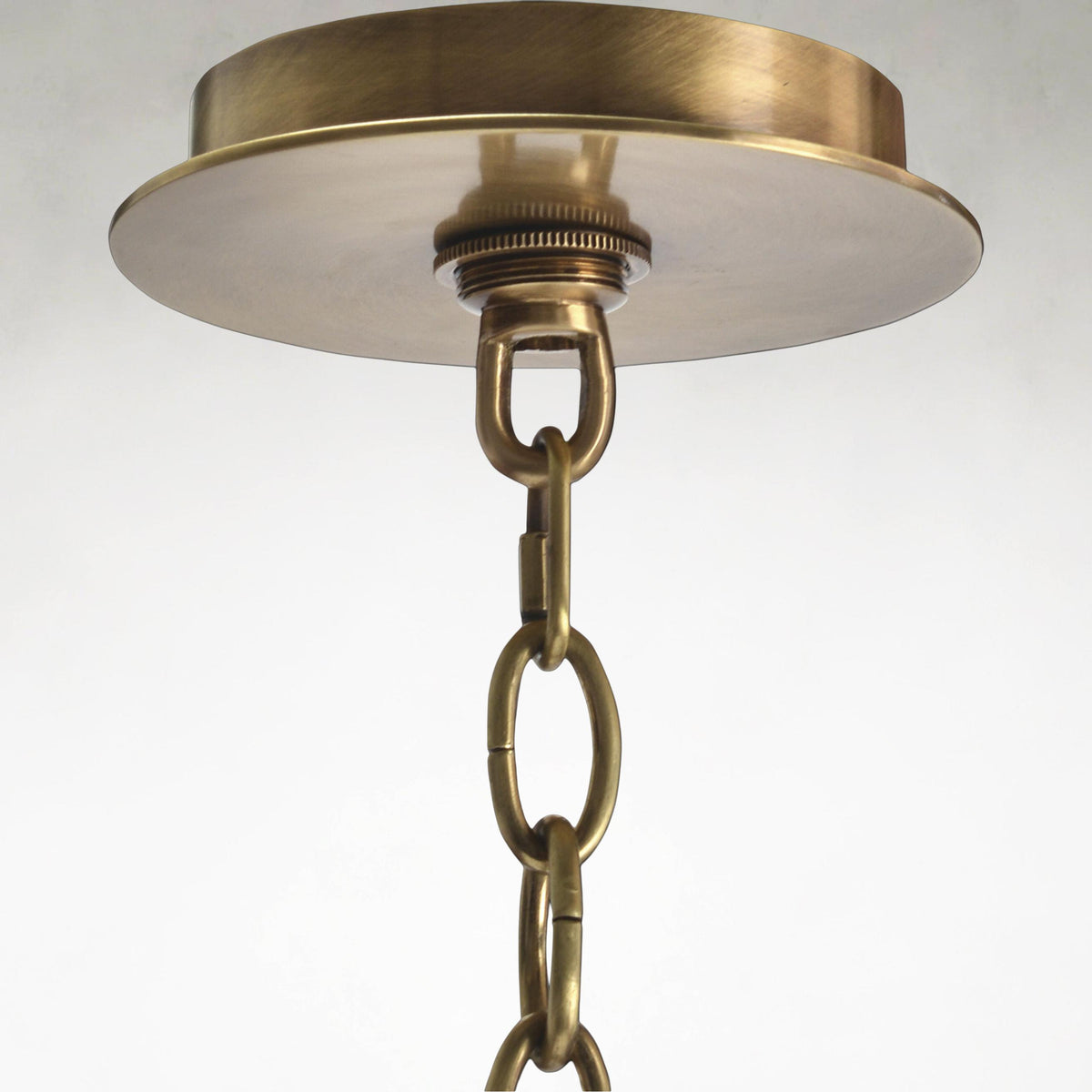 Acrylic 6-Light Brass and Acrylic Ceiling Chandelier