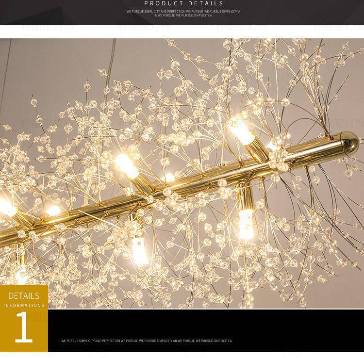 El Sol Kitchen Island Lighting Fixture, Gold