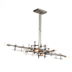 Grid Pendant, 6-Light, Standard Height, Natural Iron, 16.6"W (136385-SKT-STND-20 4RY8J3)