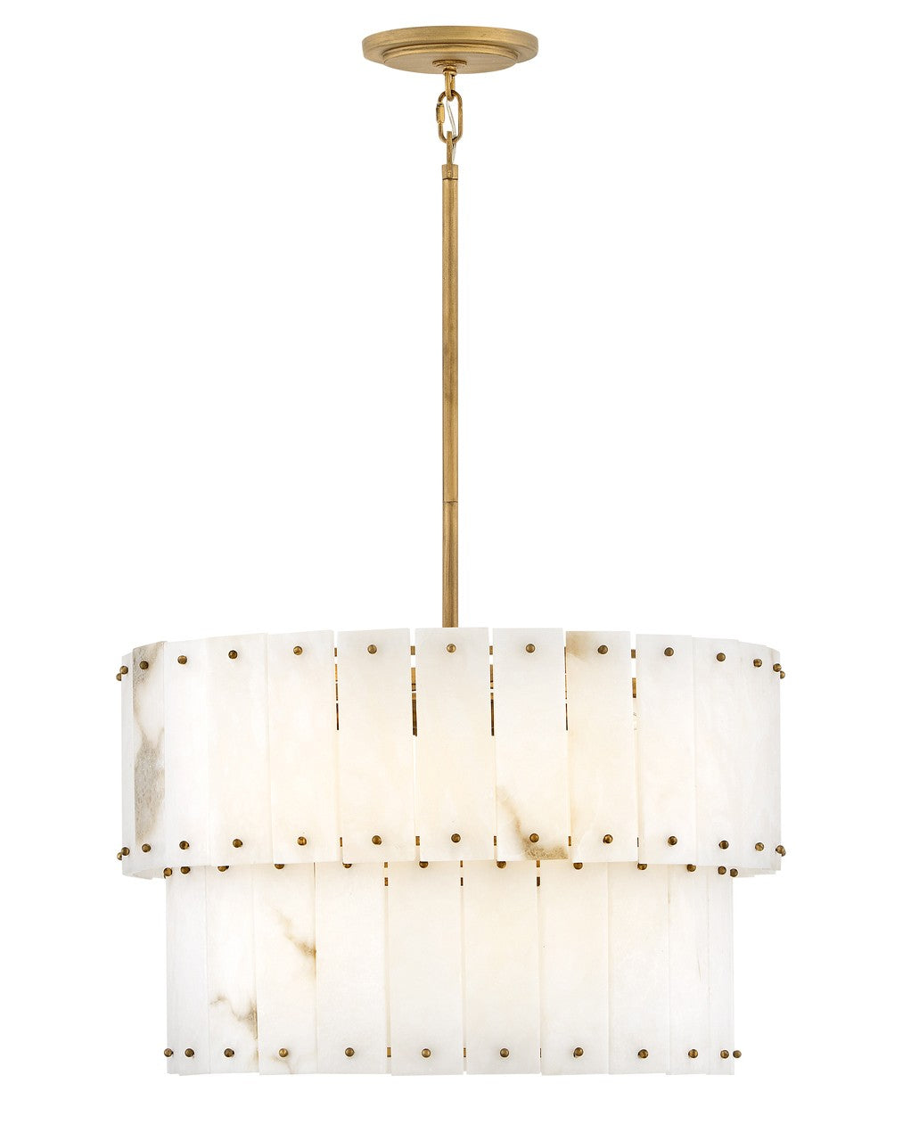 Simone LED Chandelier Burnished Gold