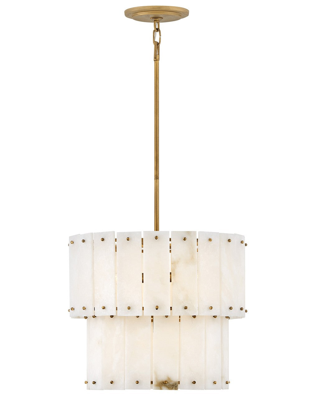 Simone LED Semi-Flush Mount Burnished Gold