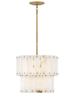 Simone LED Semi-Flush Mount Burnished Gold