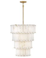 Simone LED Chandelier Burnished Gold