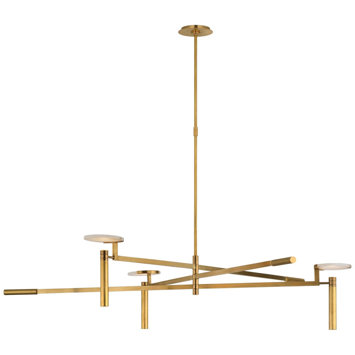 Melange LED Chandelier Antique-Burnished Brass