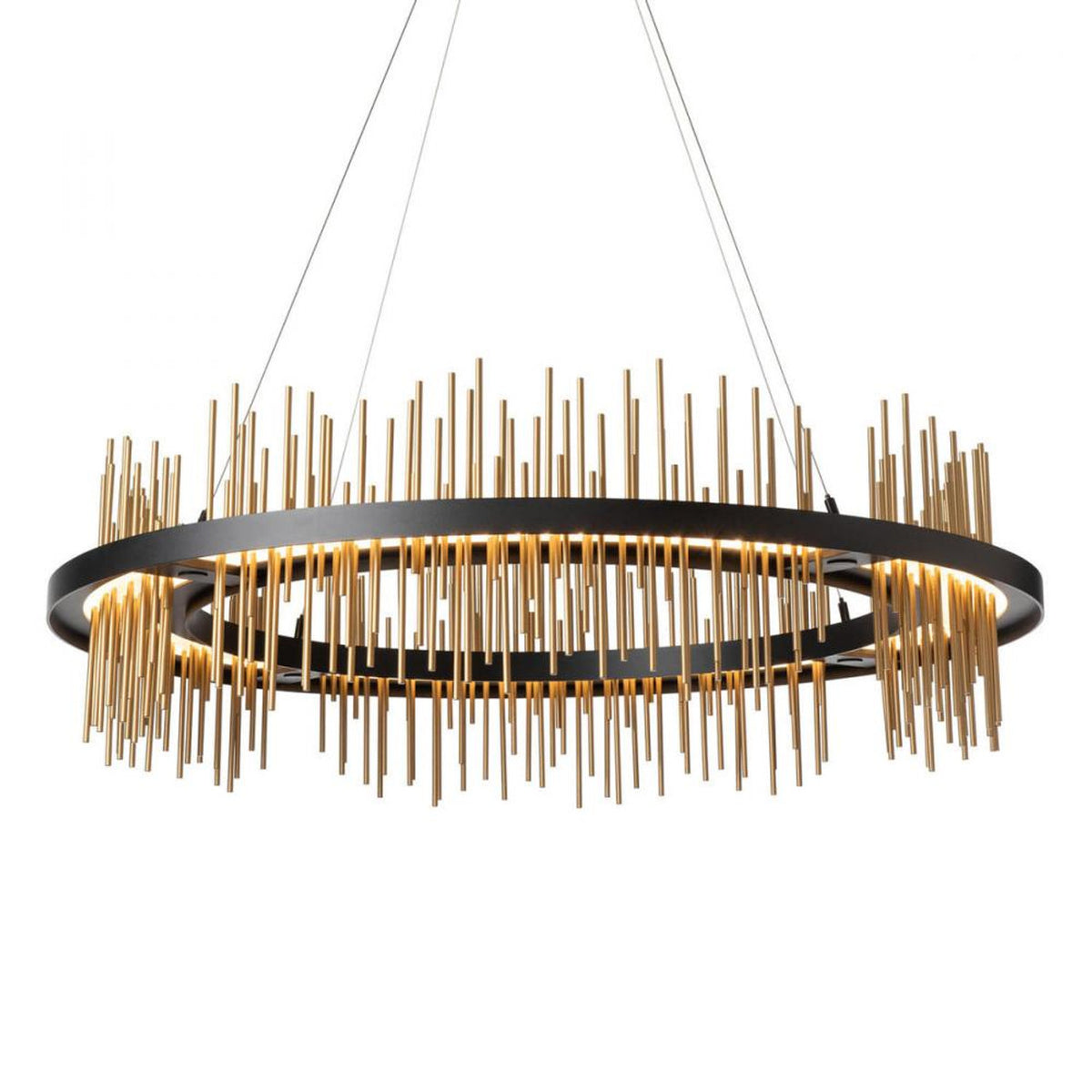 Gossamer Pendant, 1-Light, Standard Height, LED, Bronze, 38"W (139656-LED-STND-05-85 5D9RR4)