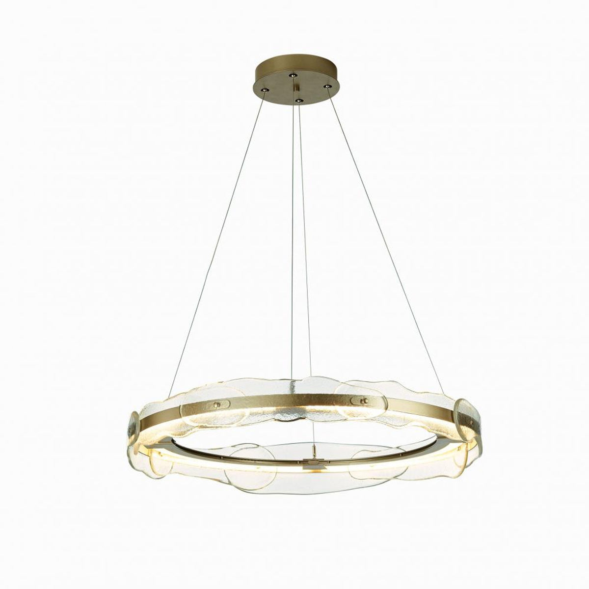 Solstice Tiered Pendant, 1-Light, Standard Height, LED, Vintage Platinum, Clear Glass, 36.6"W (139782-LED-STND-82-ZM0598 5D9XMP)