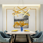 8-light Modern LED Sputnik Chandelier Stylish Island Lighting for Kitchen, Dining Room