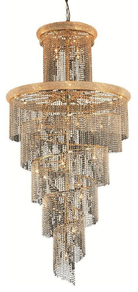 1800 Spiral Collection Large Hanging Fixture, Royal Cut