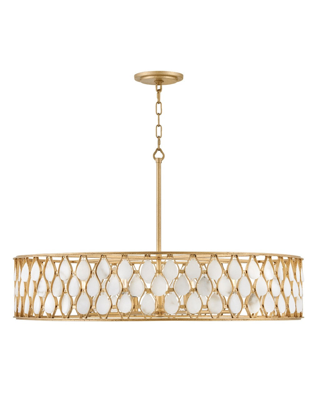 Estie LED Chandelier Piastra Gold