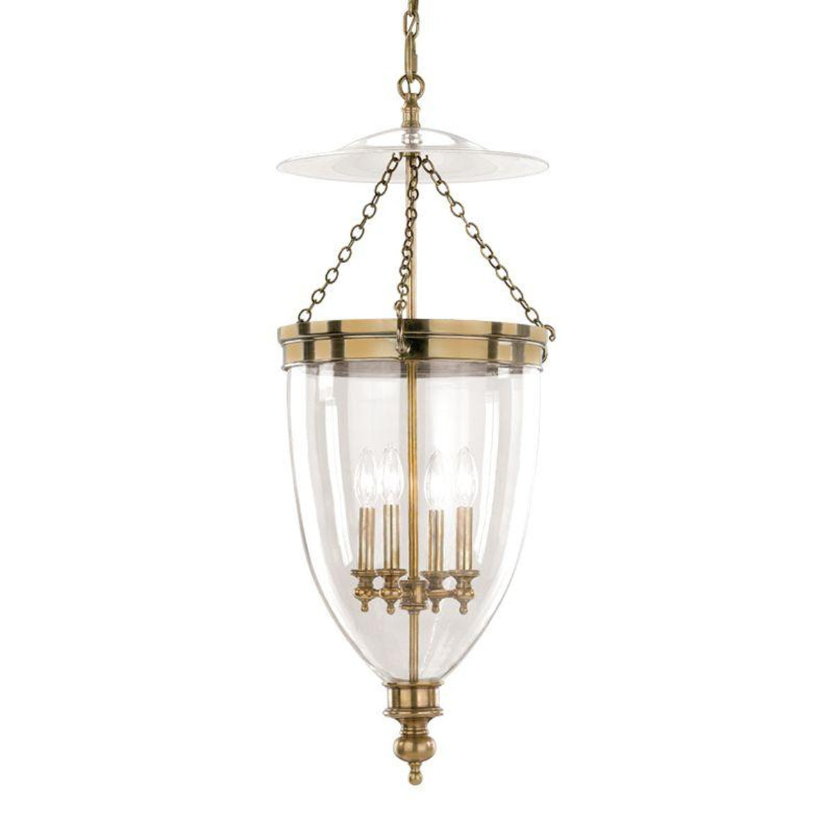 Aerial Pendant, 5-Light, Short Height, Soft Gold, Frosted Glass, 47.5"W (137865-SKT-SHRT-84-FD0626 4RY9HD)