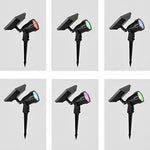 Adjustable Waterproof LED Multicolor Dimmale Solar Powered Spot Light