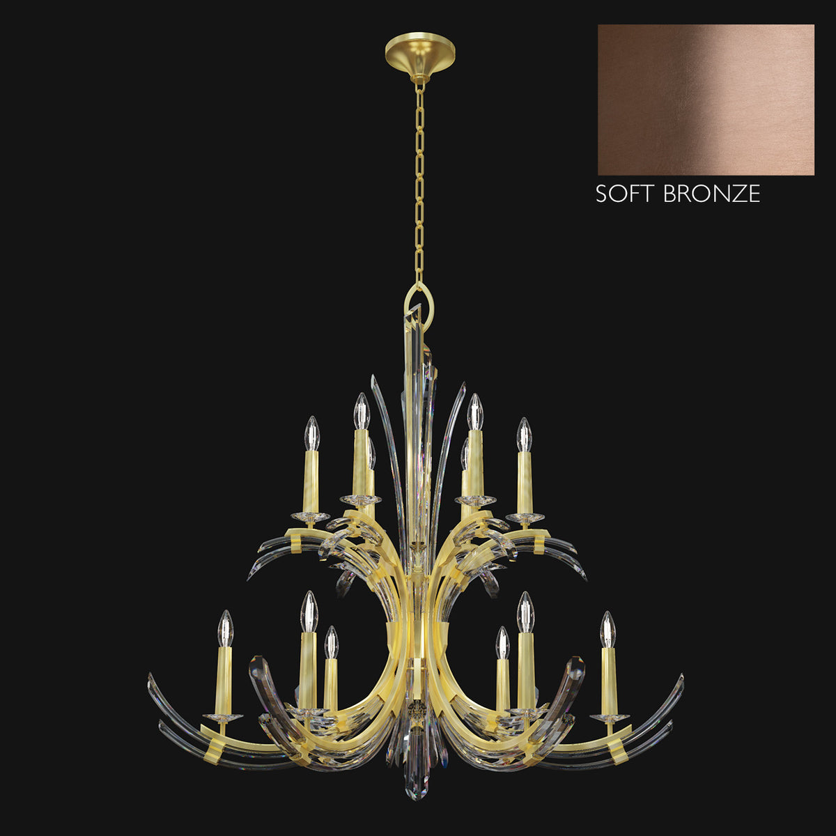TREVI 42" W Round Chandelier