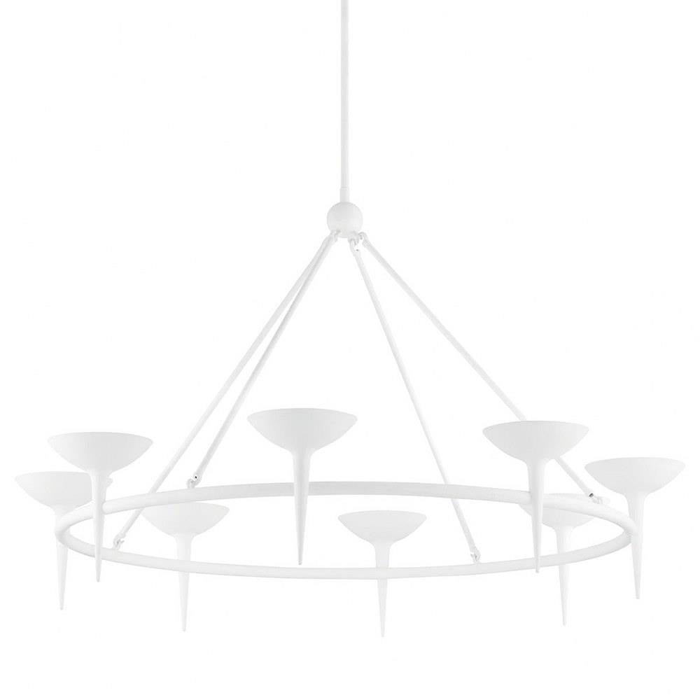 Bailey Street Home - 154-BEL-4642340 - Thornbury Furlong - 8 Light Chandelier In Modern Style-35 Inches Tall and 47 Inches Wide