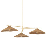 Bailey Street Home - 154-BEL-4955869 - Barrington Elms - 3 Light Chandelier-14 Inches Tall and 72 Inches Wide