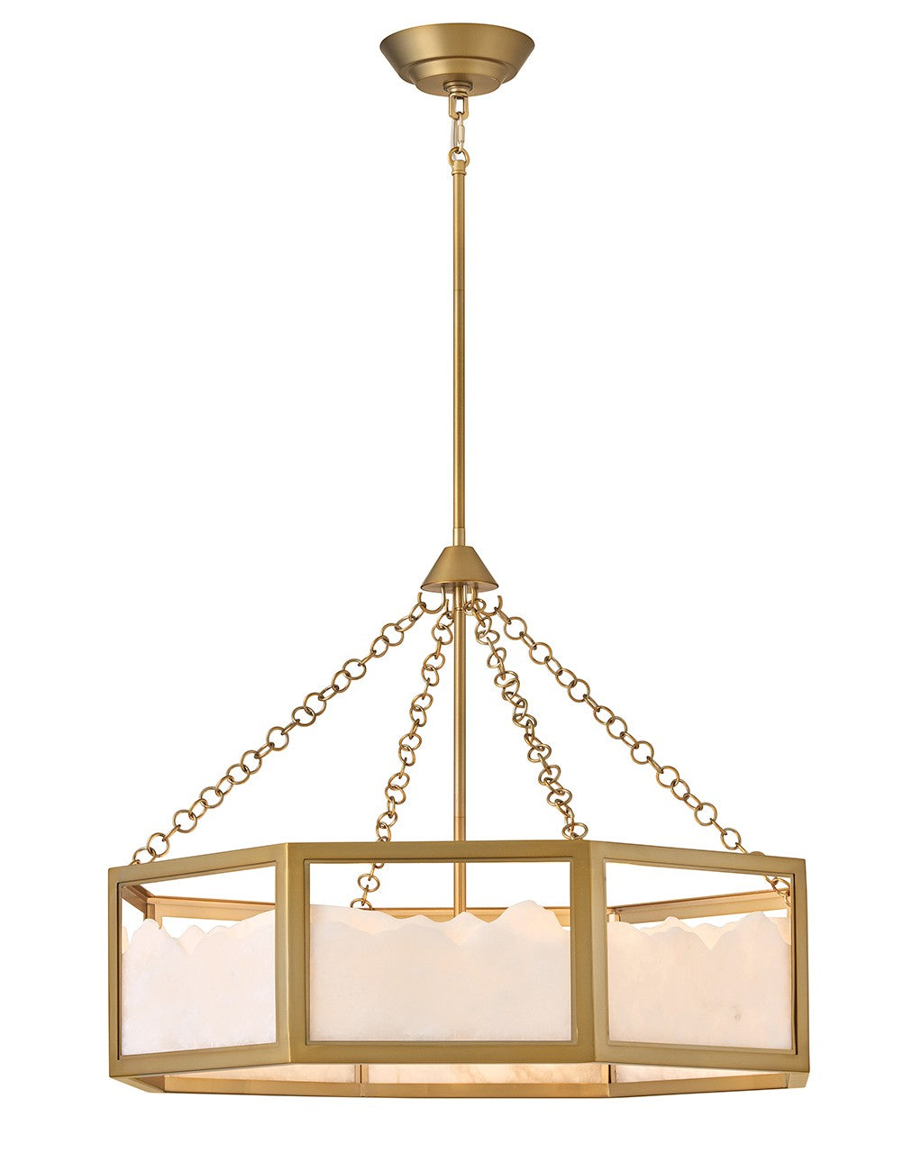 Veleta LED Chandelier Lacquered Brass