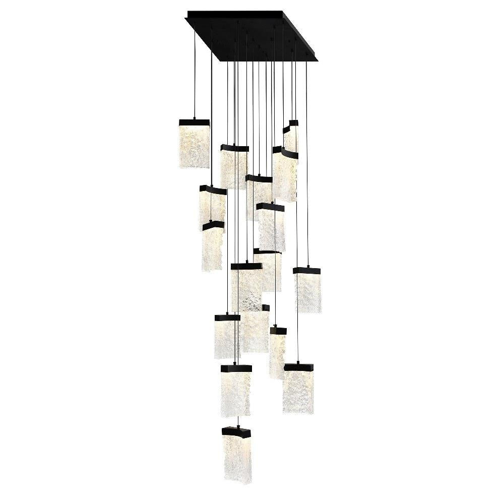 CWI Lighting - 1587P24-17-101 - Lava - 190W LED Chandelier-12 Inches Tall and 24 Inches Wide
