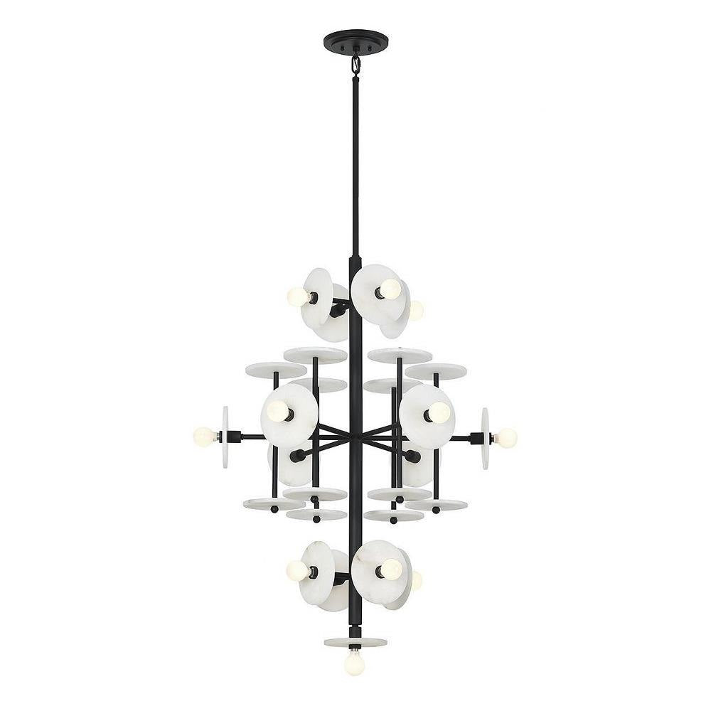 Bailey Street Home - 159-BEL-5040581 - Shoreswood Loan - 15 Light Chandelier In Modern Style-40 Inches Tall and 30 Inches Wide