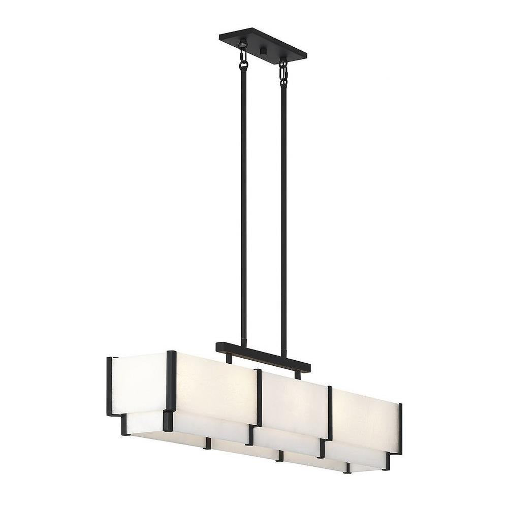 Bailey Street Home - 159-BEL-5040588 - Robert's Place - 5 Light Linear Chandelier In Modern Style-11 Inches Tall and 8 Inches Wide