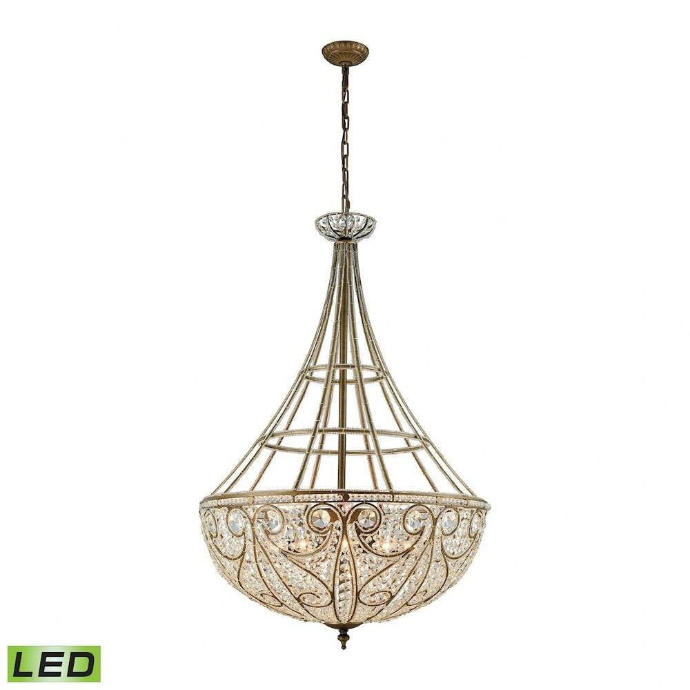 Elk Home - 15967/10-LED - Elizabethan - 48W 10 LED Chandelier in Traditional Style with Victorian and Luxe/Glam inspirations - 45 Inches tall and 28 inches wide