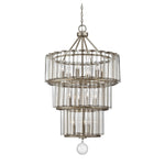 and Pewter 13-Light Chandelier