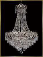 12 lights crystal chandelier in polished chrome finish
