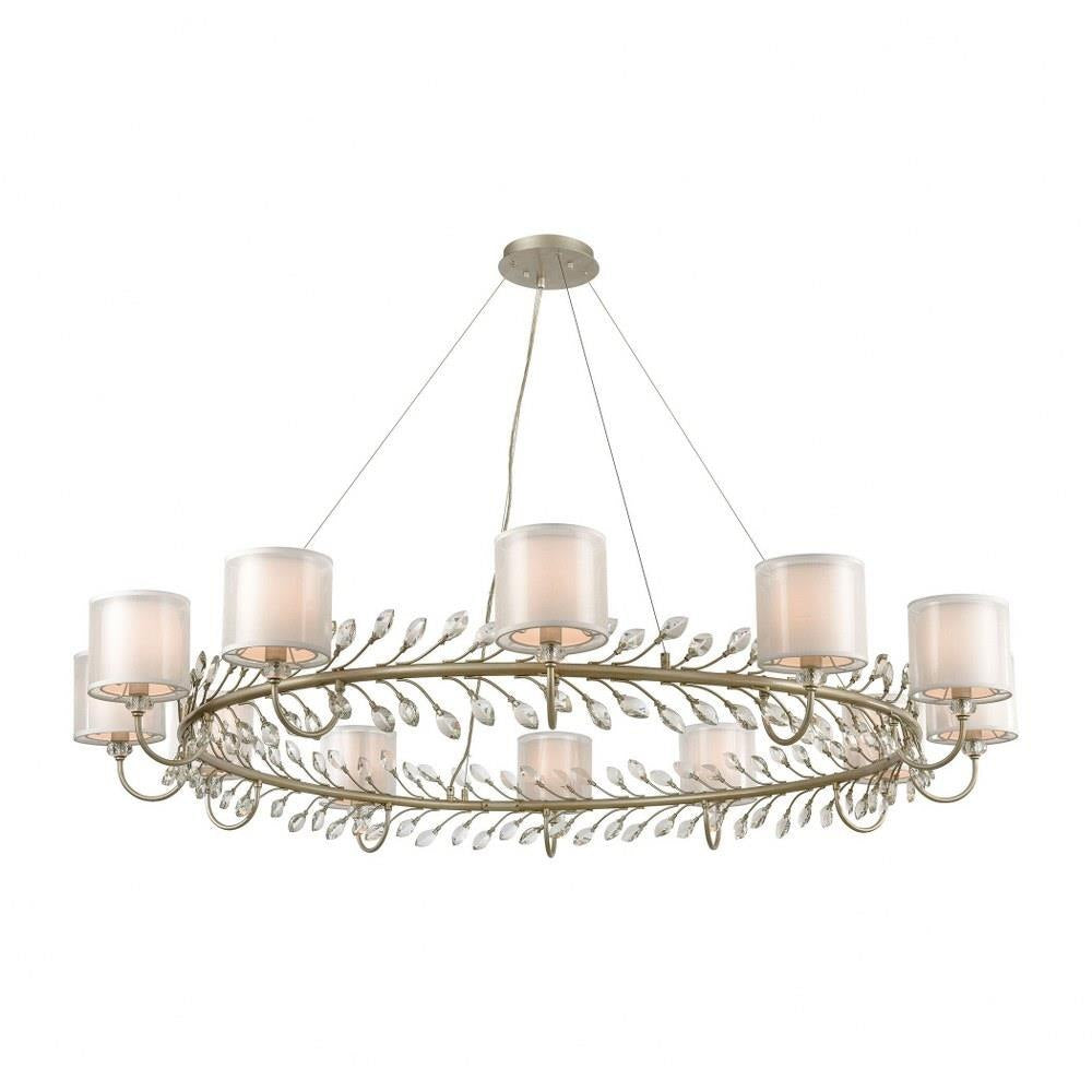 Elk Home - 16287/12 - Asbury - 12 Light Chandelier In Traditional Style-10 Inches Tall and 62 Inches Wide