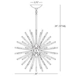 Robert Abbey Lighting - 165 - Andromeda 8-Light Pendant 20 Inches Wide and 20 Inches Tall