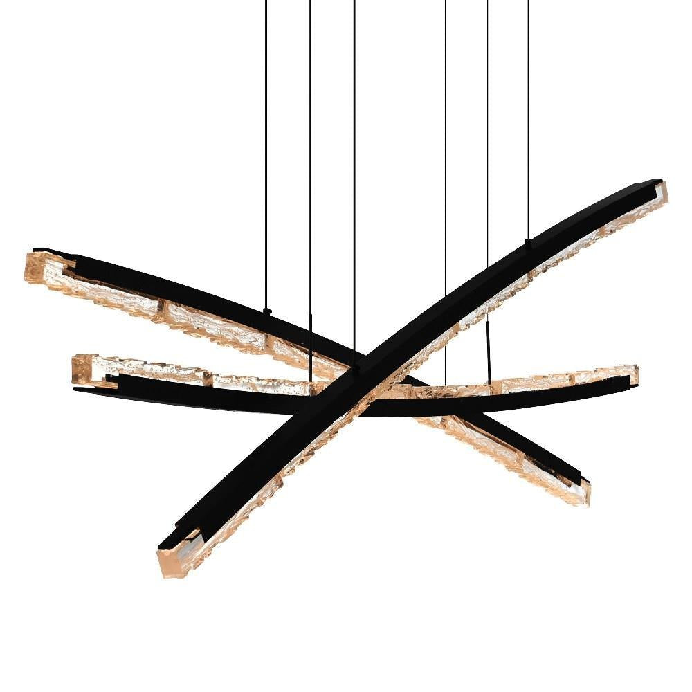 CWI Lighting - 1710P70-3-101 - Saber - 108W LED Chandelier-26 Inch Tall and 70 Inch Wide