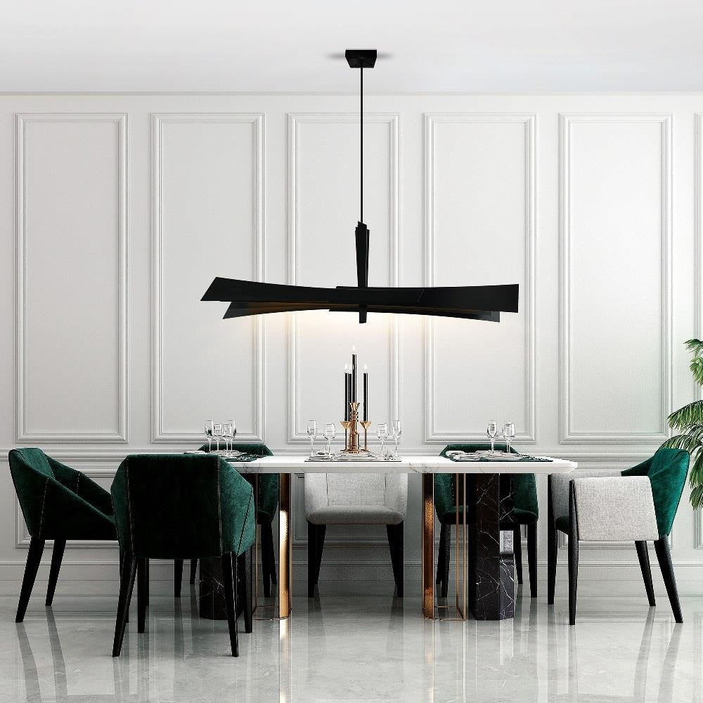 CWI Lighting - 1717P72-101 - Solara - 45W LED Chandelier-27 Inch Tall and 72 Inch Wide