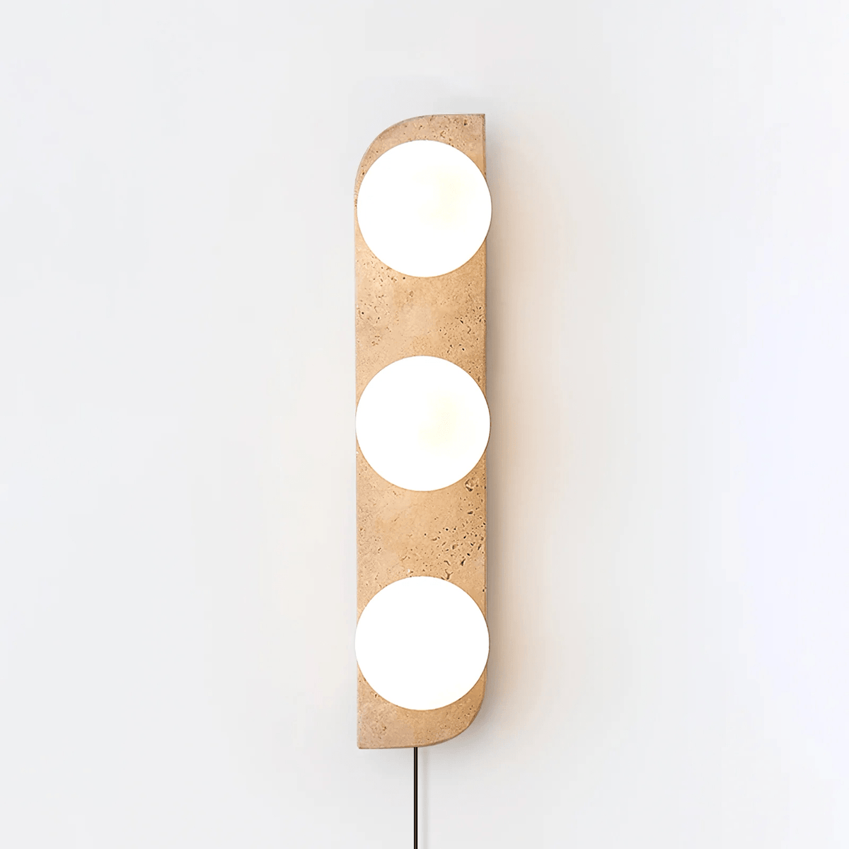Elysian Travertine Plug-in Wall Light