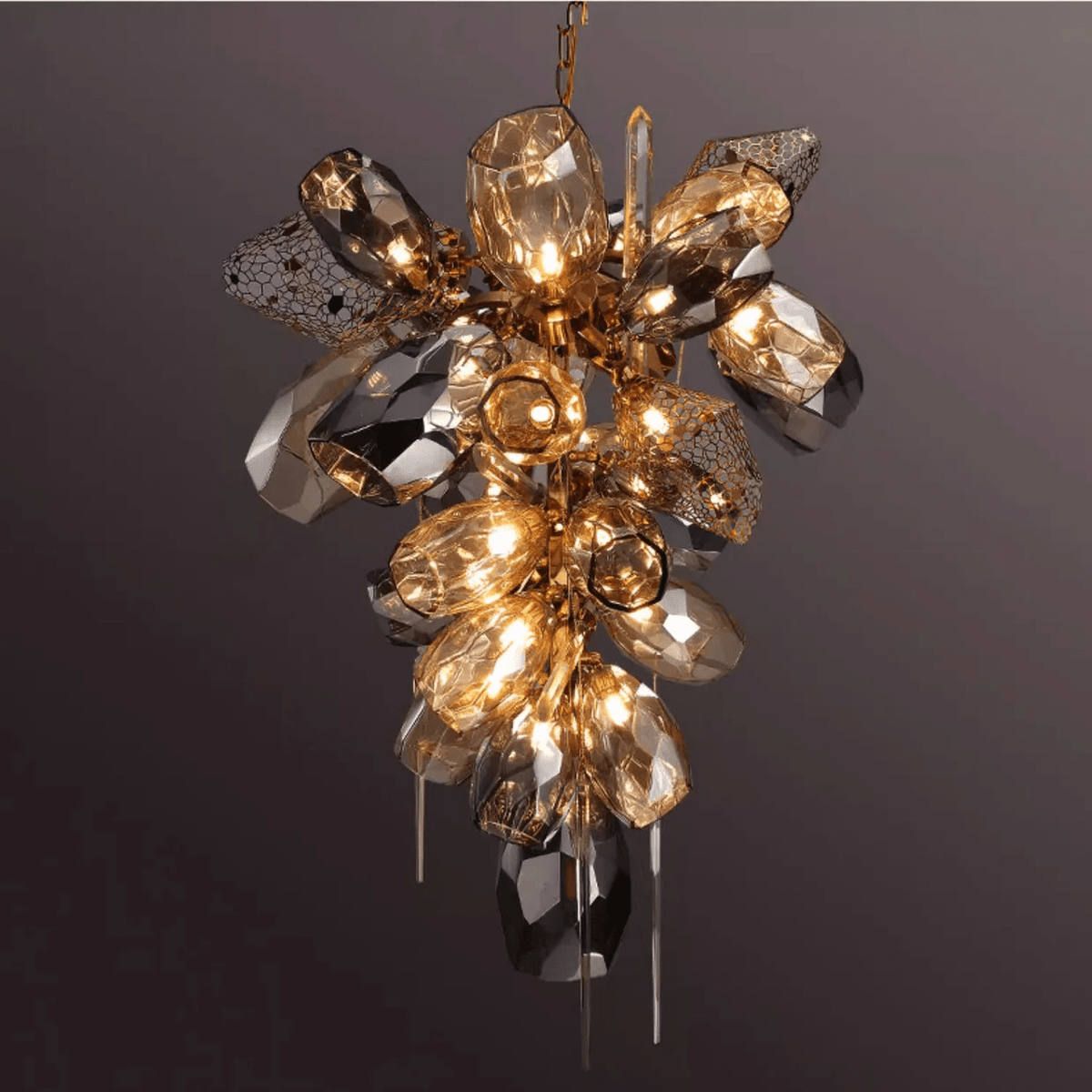 Modern Art Glass Crystal Chandelier
