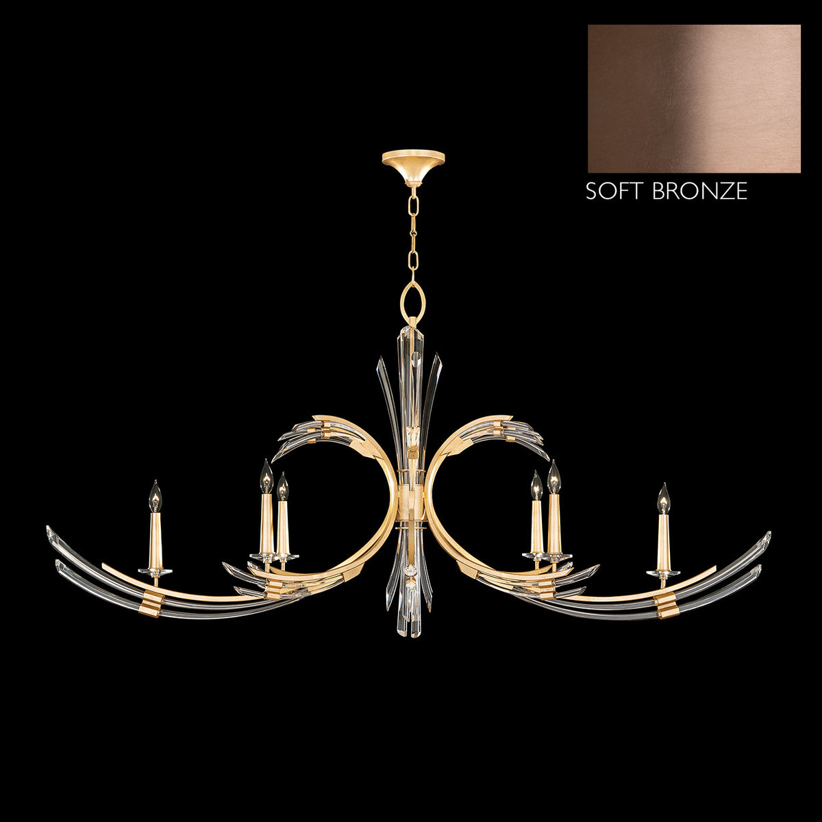 TREVI 68" W Oblong Chandelier