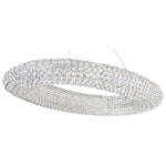 Contemporary Crystal Chandelier in polished chrome finish