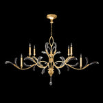 BEVELED ARCS 74" W Oblong Chandelier