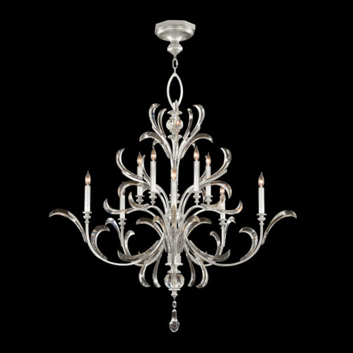 BEVELED ARCS 56" W Round Chandelier