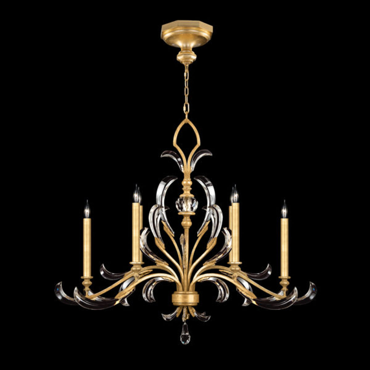 BEVELED ARCS 44" W Oblong Chandelier