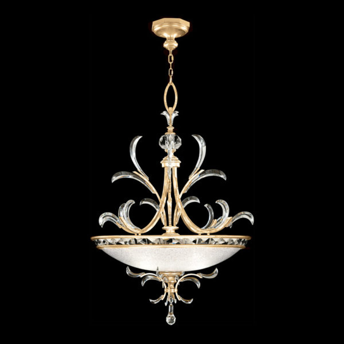 BEVELED ARCS 44" W Round Pendant