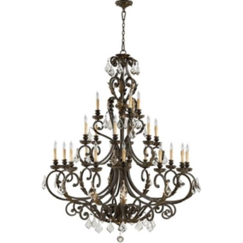 Bailey Street Home - 183-BEL-600770 - Traditional Twenty One Light Chandelier in Toasted Sienna Mystic Silver Finish