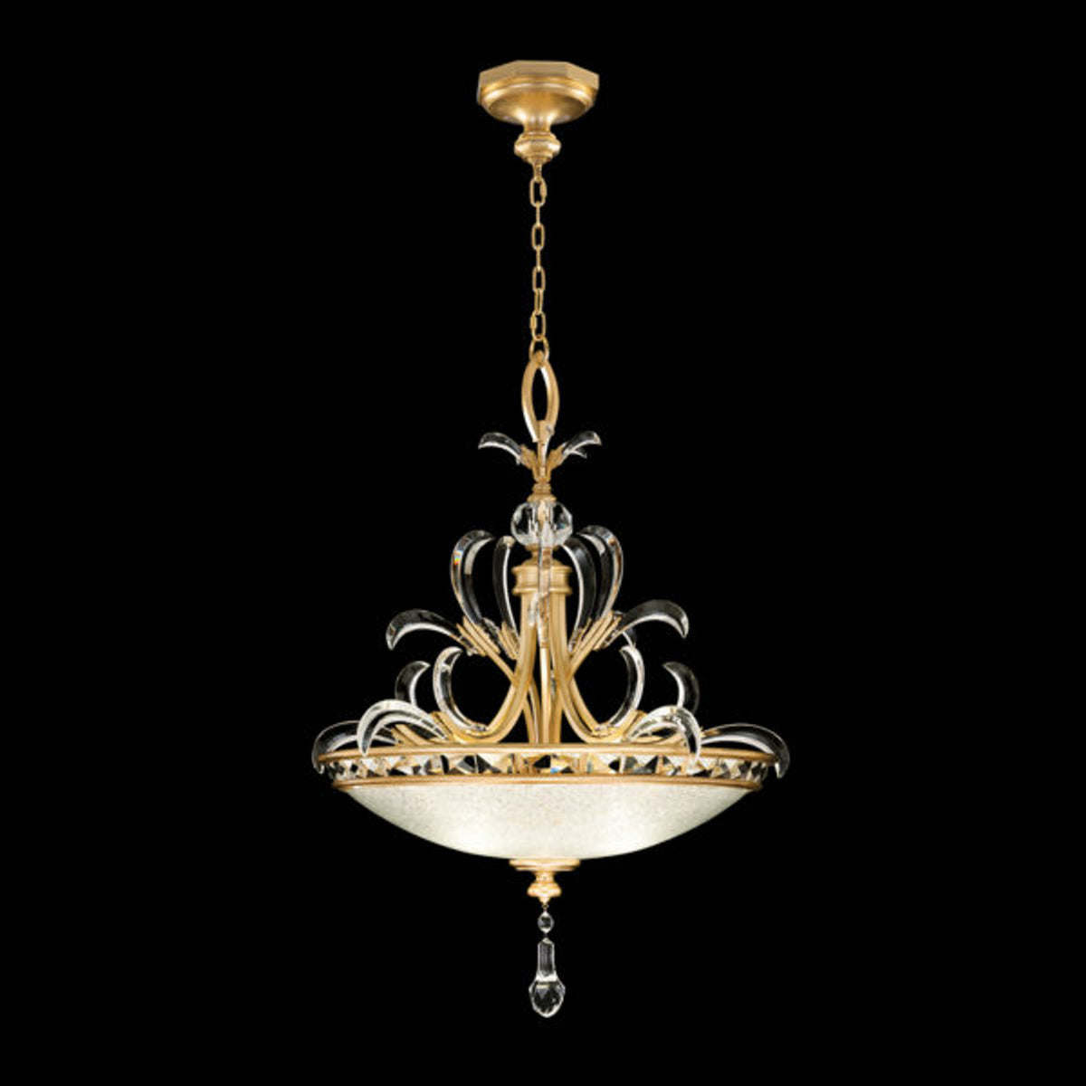 BEVELED ARCS 32" W Round Pendant