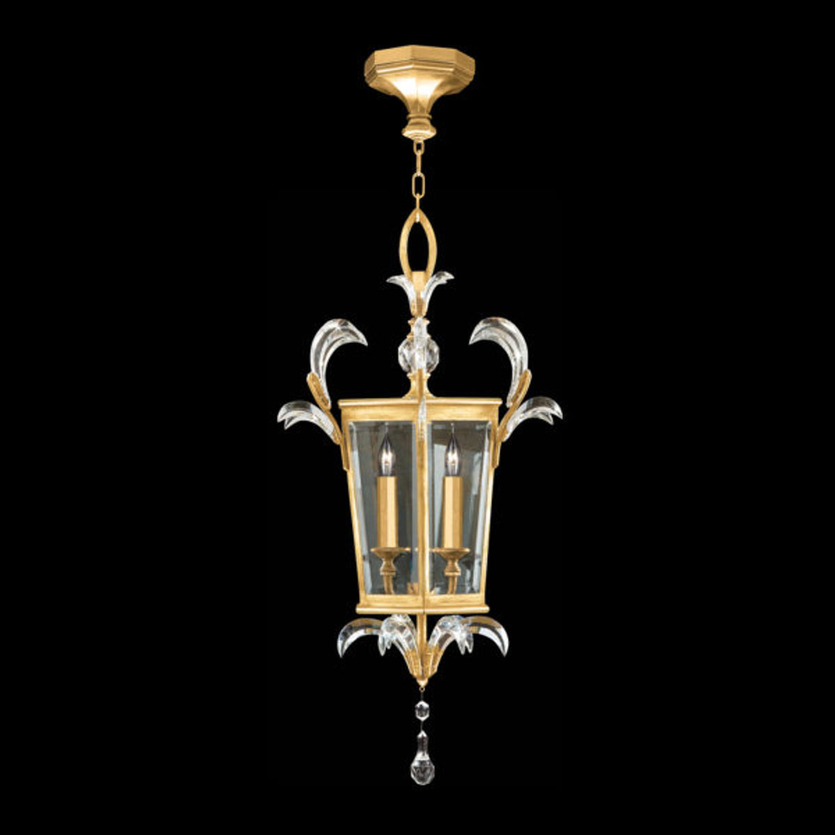 BEVELED ARCS 22" W Square Pendant