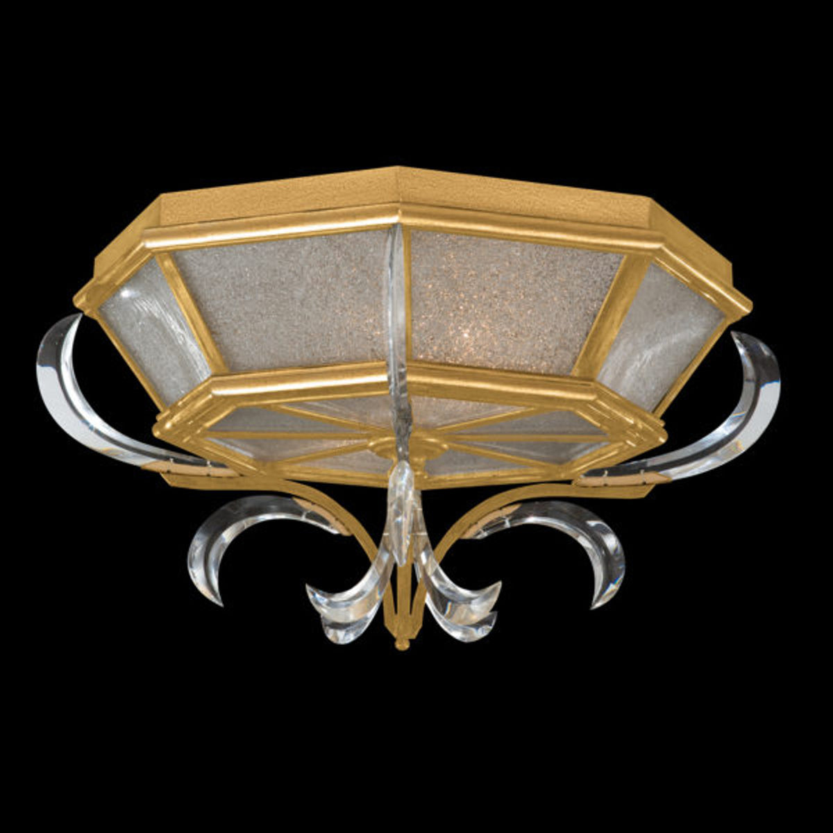 BEVELED ARCS 26" W Round Flush Mount