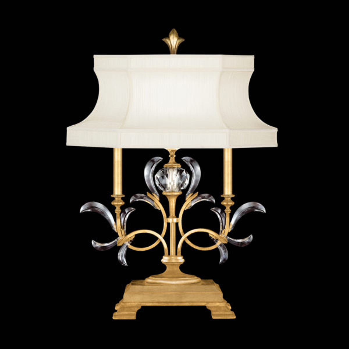 BEVELED ARCS 34" H Table Lamp