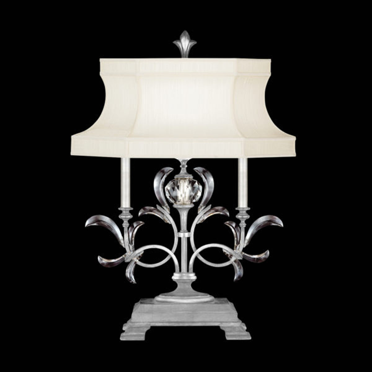 BEVELED ARCS 34" H Table Lamp