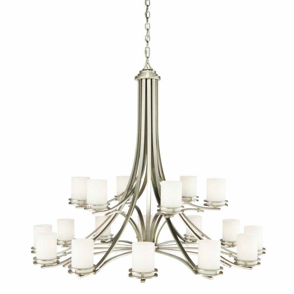 Kichler Lighting - 1873NI - Hendrik - Eighteen Light Two Tier Chandelier - with Soft Contemporary inspirations - 41.5 inches tall by 50.25 inches wide