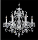 Six-Light Clear Heritage Handcut Crystal Chandelier