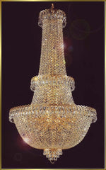 Entryway chandelier / foyer chandelier in gold plated finish