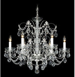 Six-Light Clear Heritage Handcut Crystal Chandelier