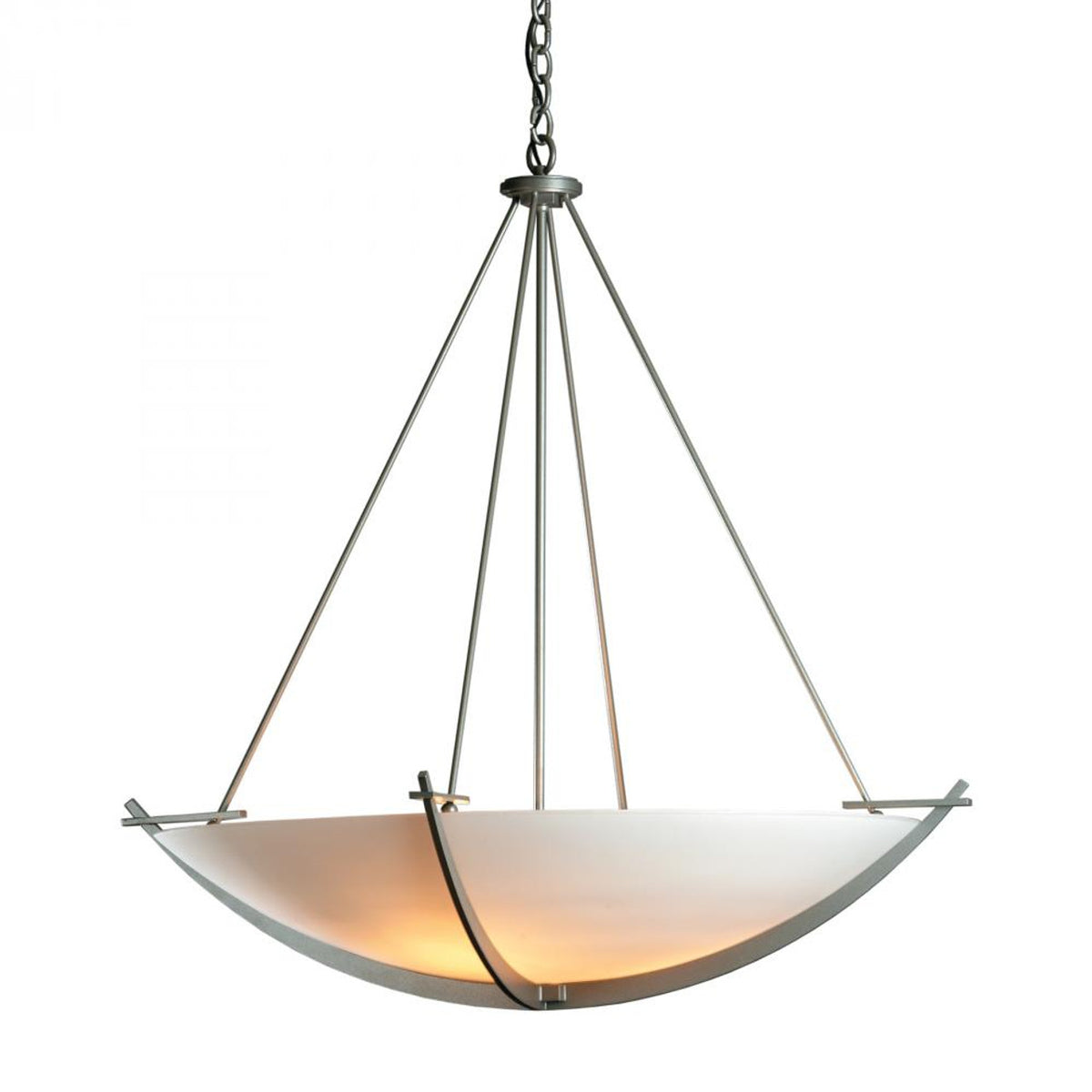 Compass Chandelier, 3-Light, Vintage Platinum, Sand Glass, 34.2"W (194531-SKT-82-SS0170 45RRRP)