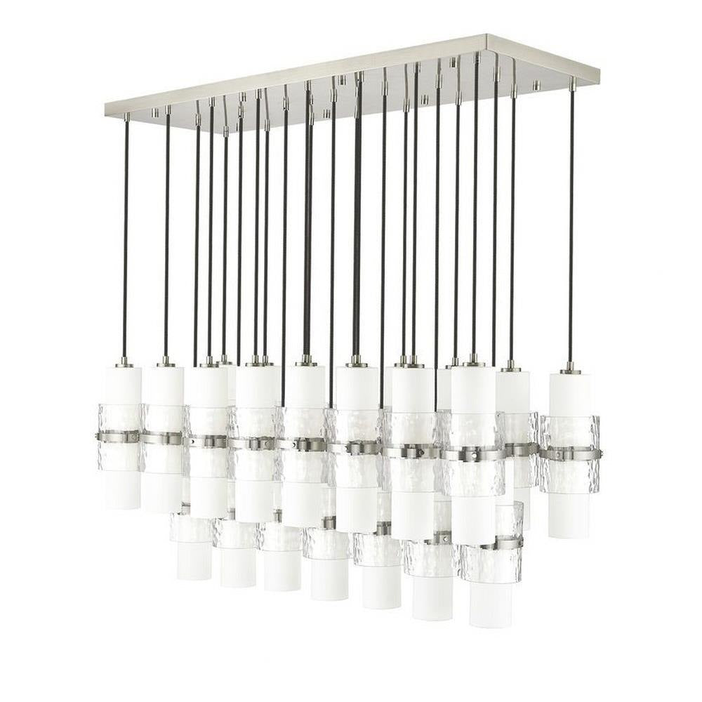 Bailey Street Home - 159-BEL-1325373 - Masefield Dale - 23 Light Linear Chandelier In Modern Style-16.75 Inches Tall and 18 Inches Wide